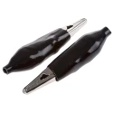 Orbitec Black Crocodile Clip Insulated Vinyl Material 6mm Jaw Opening 63-26608H PKTS.
