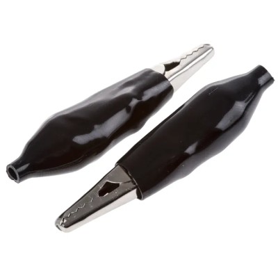 Orbitec Black Crocodile Clip Insulated Vinyl Material 6mm Jaw Opening 63-26608H PKTS.
