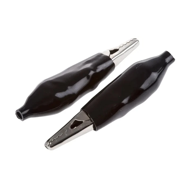 Orbitec Black Crocodile Clip Insulated Vinyl Material 6mm Jaw Opening 63-26608H PKTS.