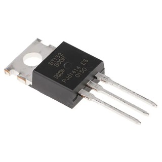 WeEn Semiconductors Co., Ltd Thyristor SCR 800 V, 13 A, 32 mA Gate Current, 220 A Surge Current, TO-220 BT152-800R,127