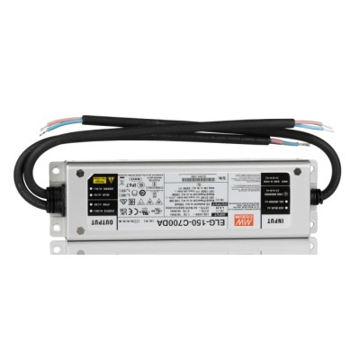 MEAN WELL Dimmable IP67 LED Driver 1 Output 225V 150W 900mA DALI 