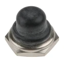 APEM Black Push Button Boot for Use with Push Button U31+U21