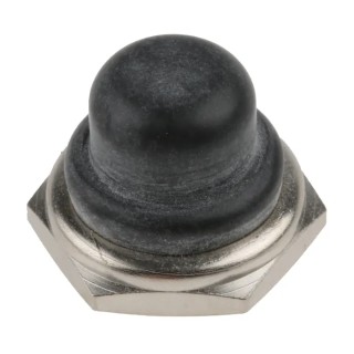 APEM Black Push Button Boot for Use with Push Button U31+U21