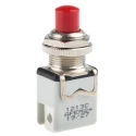 APEM 1200 Series Red Momentary Push Button Switch Panel Mount SPST 12.2 mm Cutout 24V DC 250V AC 1213C RED