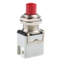 APEM 1200 Series Red Momentary Push Button Switch Panel Mount SPST 12.2 mm Cutout 24V DC 250V AC 1213C RED