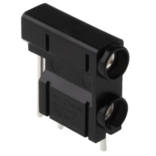 RS PRO Black Female Test Socket 4 mm Connector Plug-In Termination 50V 10A Silver Plating 103-6561