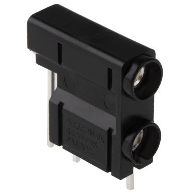 RS PRO Black Female Test Socket 4 mm Connector Plug-In Termination 50V 10A Silver Plating 103-6561