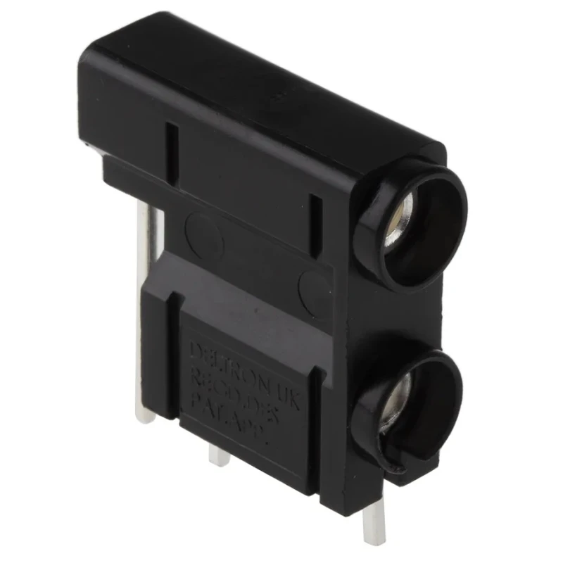 RS PRO Black Female Test Socket 4 mm Connector Plug-In Termination 50V 10A Silver Plating 103-6561
