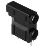 RS PRO Black Female Test Socket 4 mm Connector Plug-In Termination 50V 10A Silver Plating 103-6561