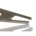 RS PRO Silver Crocodile Clip Nickel Plated Steel Contact 5A 15mm Jaw Opening 103-7249