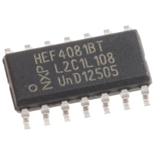 Nexperia 4-Channel Buffer & Line Driver CMOS Logic IC 3V-15V Supply, 14-Pin SOIC HEF4081BT,652
