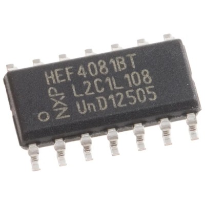 Nexperia 4-Channel Buffer & Line Driver CMOS Logic IC 3V-15V Supply, 14-Pin SOIC HEF4081BT,652
