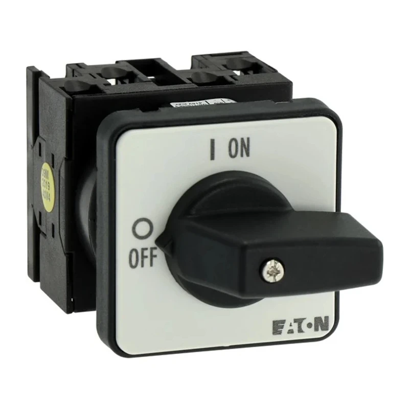 Eaton 2 Position 90° Rotary Cam Switch, Knob Actuator, 20A, 690V AC, IP65 Protection, Flush Mount 024639 T0-2-1/E