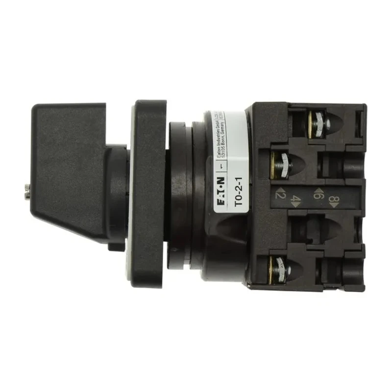 Eaton 2 Position 90° Rotary Cam Switch, Knob Actuator, 20A, 690V AC, IP65 Protection, Flush Mount 024639 T0-2-1/E