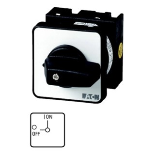 Eaton T0 Series 2 Position 3 Pole 90 Degree Toggle Actuator Cam Switch 20A 690V AC 027012 T0-2-1/EZ
