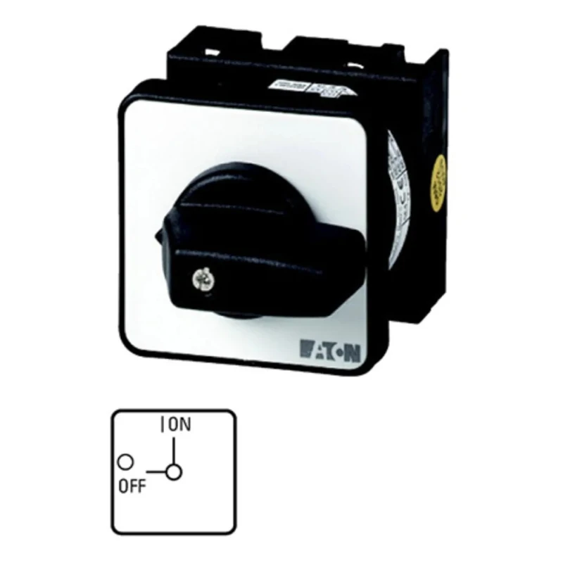 Eaton T0 Series 2 Position 3 Pole 90 Degree Toggle Actuator Cam Switch 20A 690V AC 027012 T0-2-1/EZ