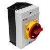 Eaton 3-Pole Surface Mount Isolator Switch IP65, 190A, 13kW, Red Handle, P1-25 Series