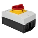 Eaton 3-Pole Surface Mount Isolator Switch IP65, 190A, 13kW, Red Handle, P1-25 Series 