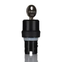 Siemens SIRIUS ACT 3SU10 2-position Key Switch Head, Latching, 22 mm Cutout 3SU1000-4BF01-0AA0