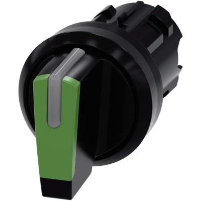 Siemens SIRIUS ACT 3SU1002-2BM40-0AA0 3 Position Illuminated Selector Switch Head, 22 mm Cutout, IP67 IP69K IP66