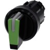 Siemens SIRIUS ACT 3SU1002-2BM40-0AA0 3 Position Illuminated Selector Switch Head, 22 mm Cutout, IP67 IP69K IP66