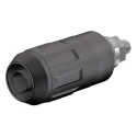 Staubli Black Female Banana Socket 4 mm Connector Bolt Termination 1 kV 600V 20A Nickel Plating 66.9684-21