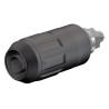 Staubli Black Female Banana Socket 4 mm Connector Bolt Termination 1 kV 600V 20A Nickel Plating 66.9684-21