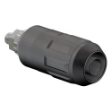 Staubli Black Female Banana Socket 4 mm Connector Bolt Termination 1 kV 600V 20A Nickel Plating 66.9684-21