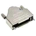 MH Connectors MHDTZK25-RA-PC-K MHDTZK-RA Series Zinc Straight D-Sub Backshell 25 Way Strain Relief