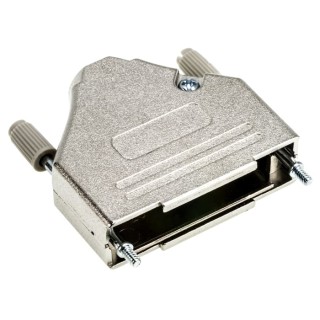 MH Connectors MHDTZK25-RA-PC-K MHDTZK-RA Series Zinc Straight D-Sub Backshell 25 Way Strain Relief
