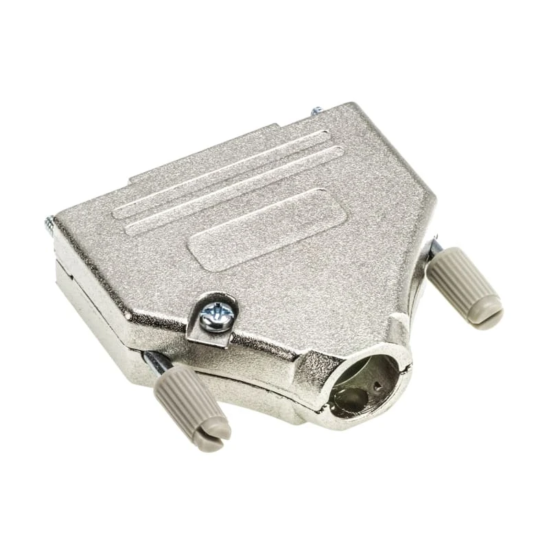 MH Connectors MHDTZK25-RA-PC-K MHDTZK-RA Series Zinc Straight D-Sub Backshell 25 Way Strain Relief