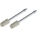 MH Connectors MHDTZK-RA Series Zinc Straight D-Sub Backshell, 9 Way, Nickel Plated MHDTZK9-RA-PC-K