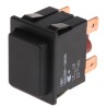 Marquardt Momentary Push Button Switch, Panel Mount, 30 x 22 mm Cutout, DPST, Black LED, IP67, 250 V AC 1661.0101