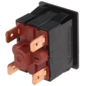 Marquardt Momentary Push Button Switch, Panel Mount, 30 x 22 mm Cutout, DPST, Black LED, IP67, 250 V AC 1661.0101