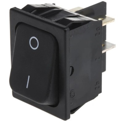 Marquardt DPST On-Off On-Off Rocker Switch Panel 10A 250V AC Polyamide Housing 1832.3307