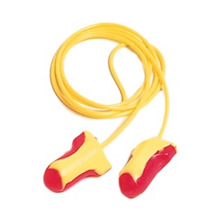 Honeywell Safety Laser Lite Series Pink, Yellow Disposable Corded Ear Plugs 35 dB Rating 3301106