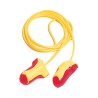 Honeywell Safety Laser Lite Series Pink, Yellow Disposable Corded Ear Plugs 35 dB Rating 3301106