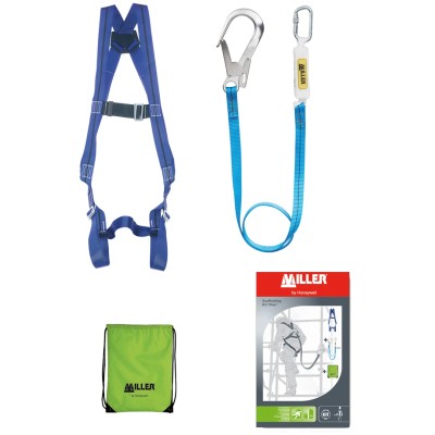 Kaba Safety Harness Kit with Shock-Absorbing Lanyard 2 m, Polyester Material, EN 361 + EN 355 1031433