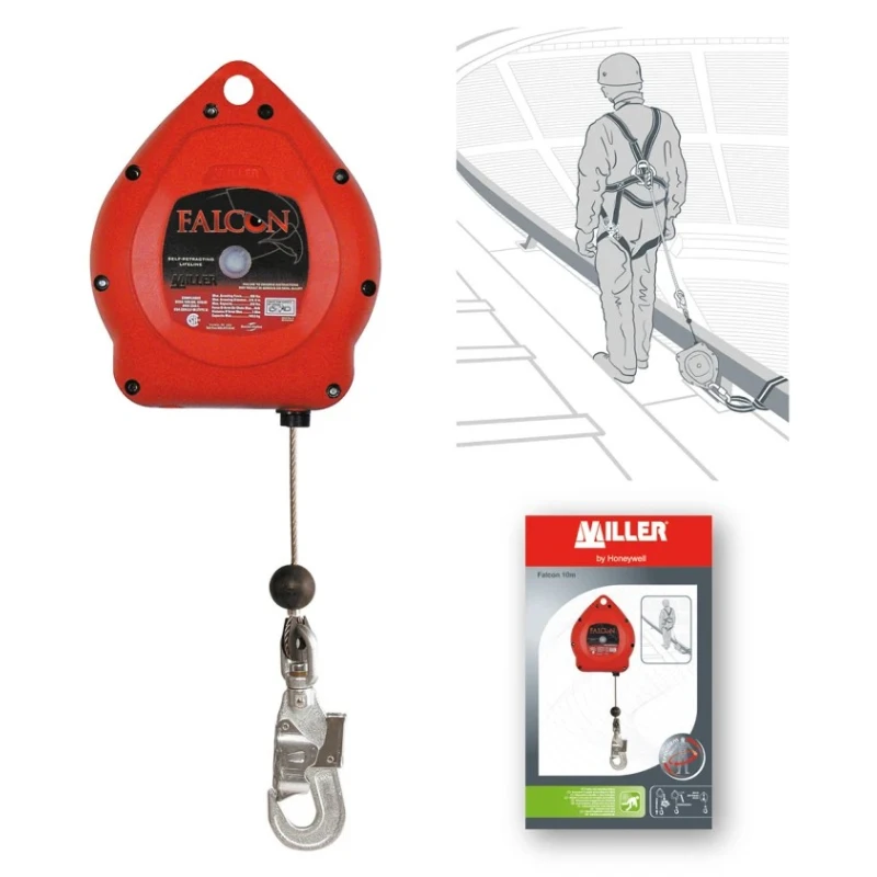 Kaba Self-Retracting Lifeline High Impact Resistant Nylon 10m Length EN 360 FALCON 1031447