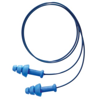 Honeywell Safety Smartfit Detectable Series Blue Reusable Corded Ear Plugs 30 dB SNR 1012522