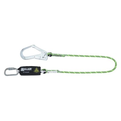 Kaba Fall Arrest Lanyard with Polyester Sheath and Polyamide Core, Twist Lock Karabiner, 1.5 m 1032373