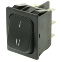 Marquardt DPDT On-On On-On Rocker Switch Panel Black Polyamide Housing 30.2 x 22 mm Panel Cutout 10A 250V AC 28V DC 1834.3309