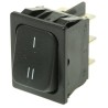 Marquardt DPDT On-On On-On Rocker Switch Panel Black Polyamide Housing 30.2 x 22 mm Panel Cutout 10A 250V AC 28V DC 1834.3309