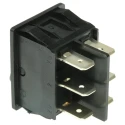 Marquardt DPDT On-On On-On Rocker Switch Panel Black Polyamide Housing 30.2 x 22 mm Panel Cutout 10A 250V AC 28V DC 1834.3309