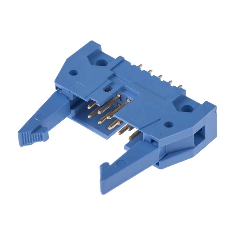 TE Connectivity AMP-LATCH Series Straight Through Hole PCB Header, 10 Contacts, 2.54 mm Pitch, 2 Row, Shrouded 2-5499206-1