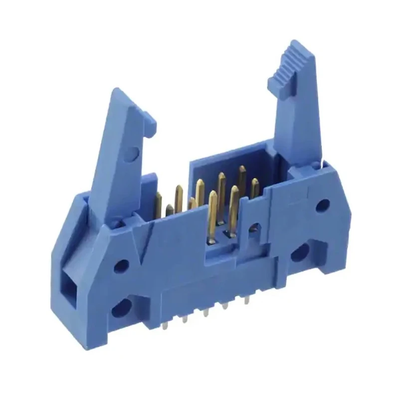 TE Connectivity AMP-LATCH Series Straight Through Hole PCB Header, 10 Contacts, 2.54 mm Pitch, 2 Row, Shrouded 2-5499206-1