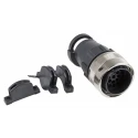 ITT Cannon Industrial Circular Connector, 23 Contacts, Cable Mount, Plug, Male, IP65, Nylon Housing, Bayonet 192991-0521