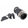 ITT Cannon Industrial Circular Connector, 23 Contacts, Cable Mount, Plug, Male, IP65, Nylon Housing, Bayonet 192991-0521