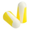 Honeywell Safety Disposable White, Yellow Polyurethane Ear Plugs Uncorded 33 dB SNR 200 Pairs 1005073