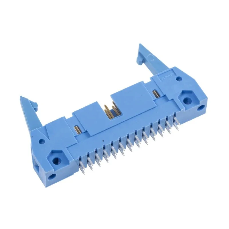 TE Connectivity AMP-LATCH Series Straight Through Hole PCB Header, 26 Contacts, 2.54 mm Pitch, 2 Row, Shrouded 2-5499206-6